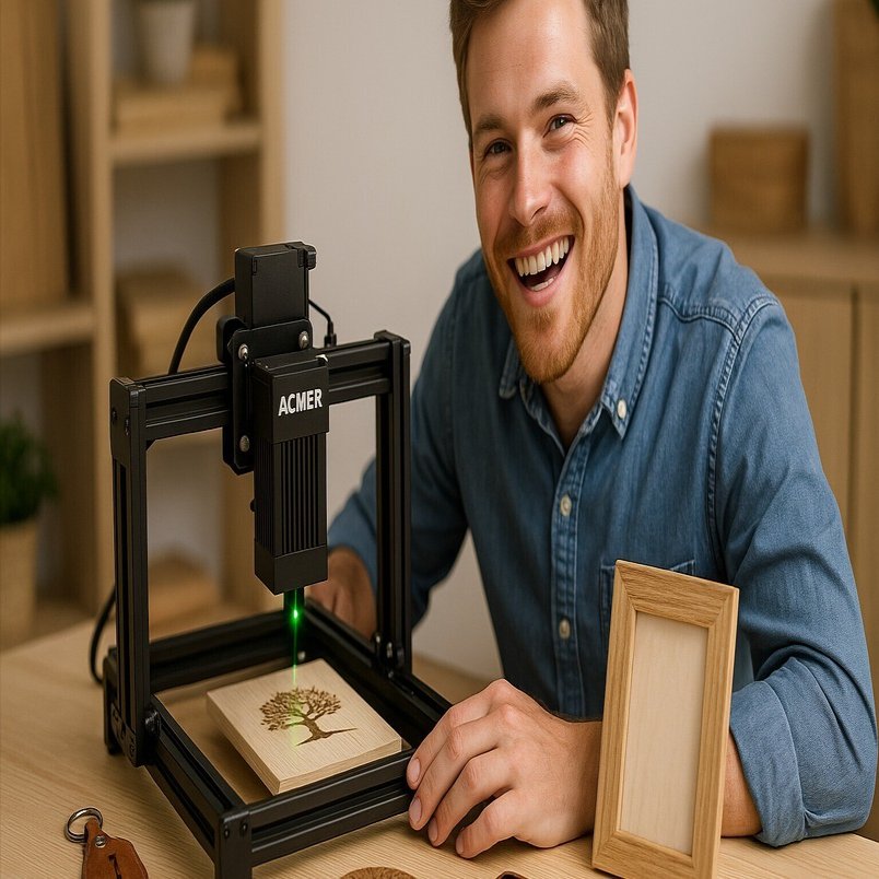 コンパクトで多彩！ACMER S1レーザー彫刻機で創造性を無限大に｜まさまさ