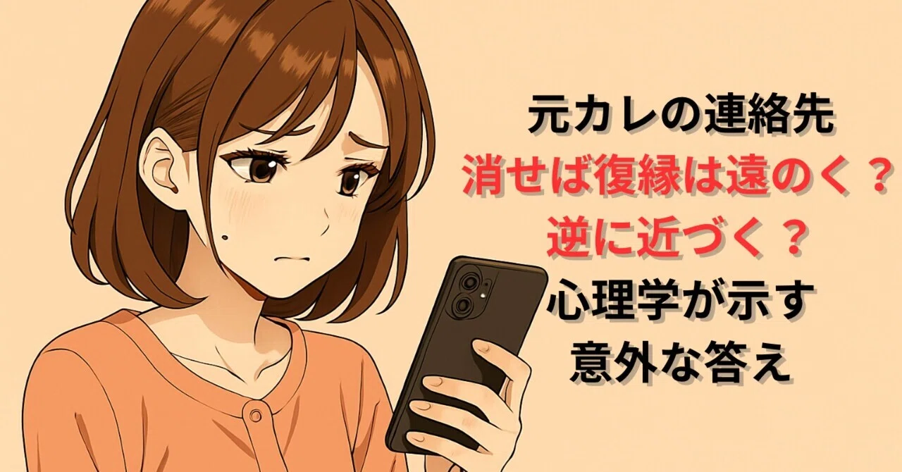 別れ たら 連絡 先 消す