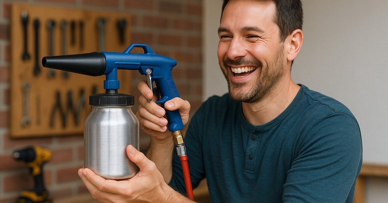 DIYの世界を変える 驚きの軽さと多彩な用途のサンドブラストガン
