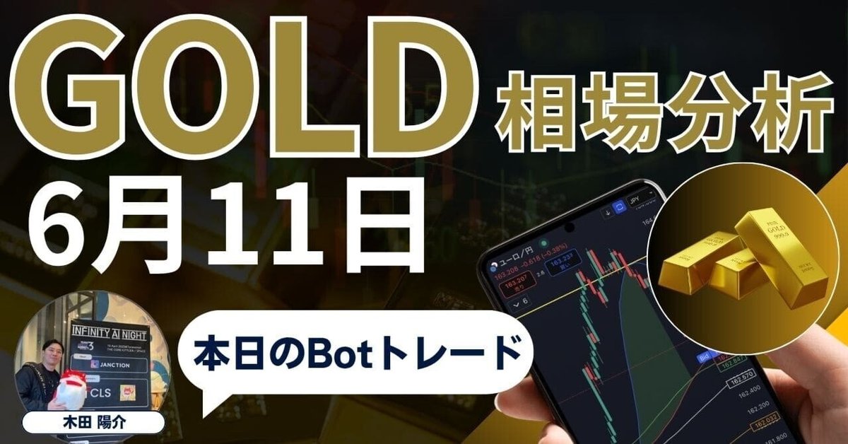 韓国ブランド通販サイト 6月11日XAU/USD】ゴールド取引戦略|自動通知Botトレード｜木田 ミュージシャン