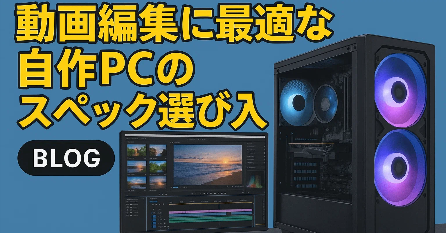 動画編集に最適な自作PCのスペック選び入門｜PCラボCOZY PC作成代行