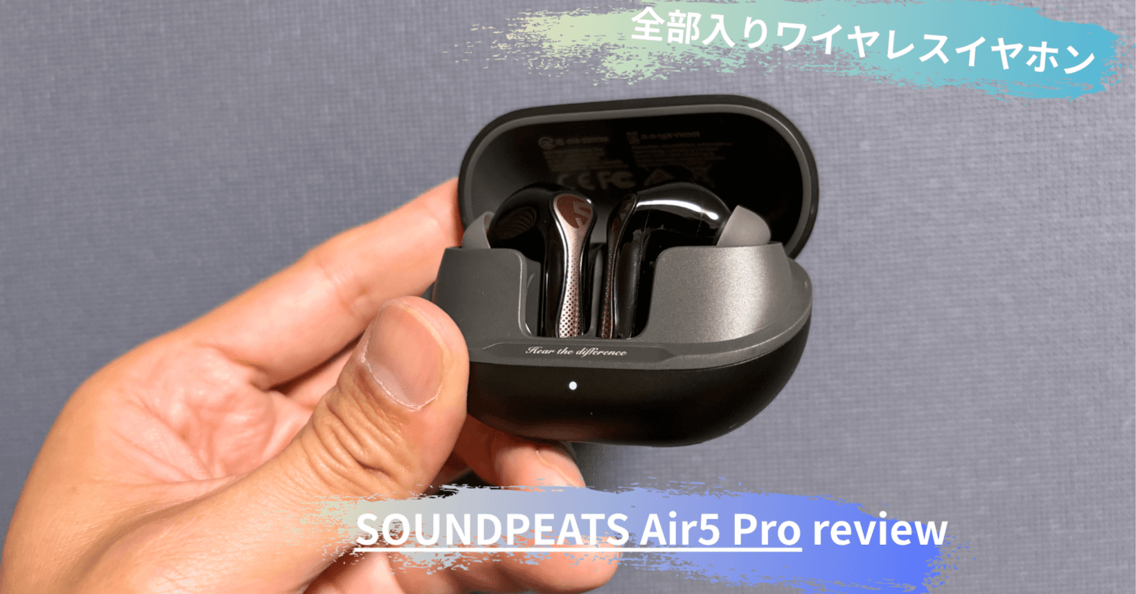 SOUNDPEATS Air5 Pro ワイヤレスイヤホン ブラック Fones de ouvido Soundpeats Air5 Pro de alta resolução Qualcomm