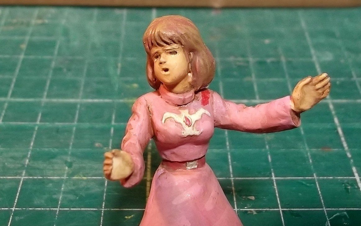 困り顔をなんとかしようと 兵隊フィギュア向きのスミ入れなどのテクニックを駆使したところ とんでもない顔になってしまった かねこひろゆき Note