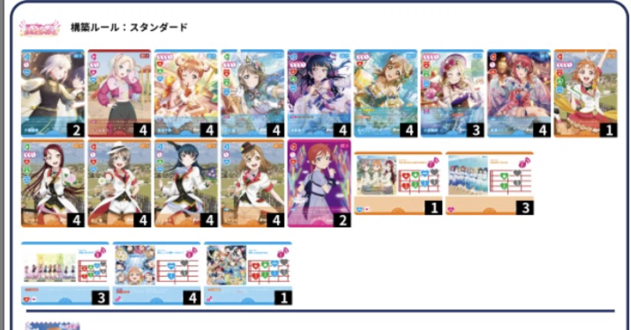 ラブカAqours単 デッキ解説｜ぴーまる