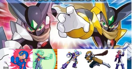 ジャンク　 ロックマンエグゼ フォルテクロスロックマン&サーチカオス ジャンク ロックマンエグゼ フォルテクロスロックマン&サーチ