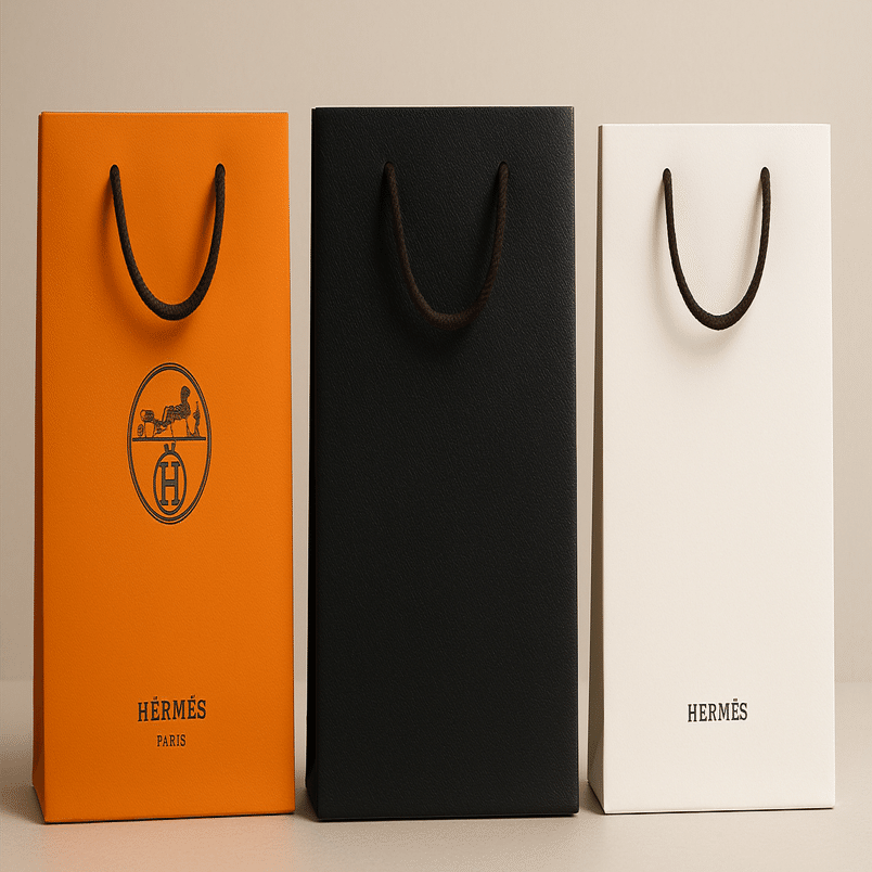 エルメスの紙袋の秘密。オレンジの先に、黒と白がいた