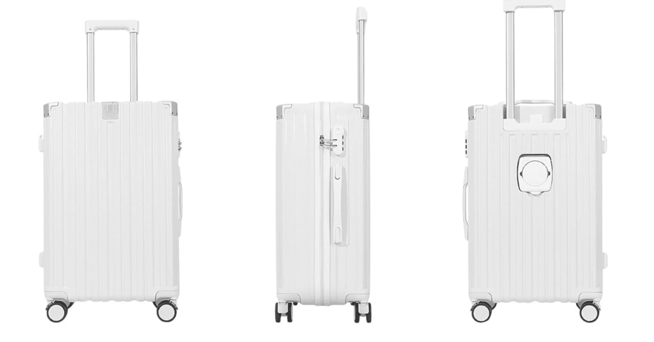 新品未使用品】キャリーケース 機内持込み USBポート付 S 39L ホワイト