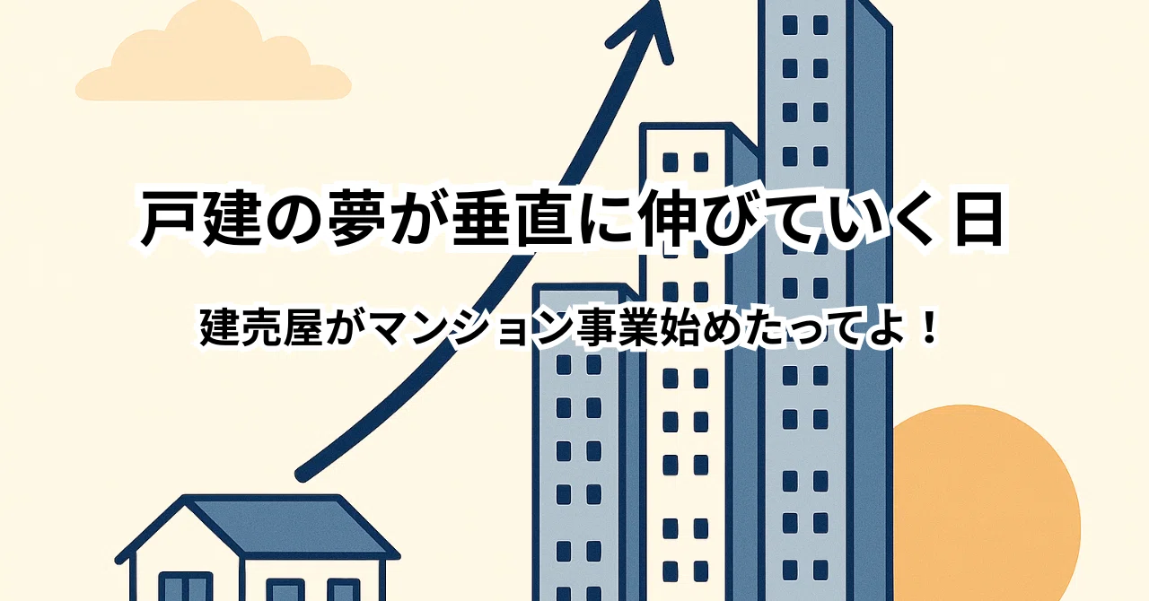 「戸建の夢が垂直に伸びていく日」｜白状（はくじょう）不動産