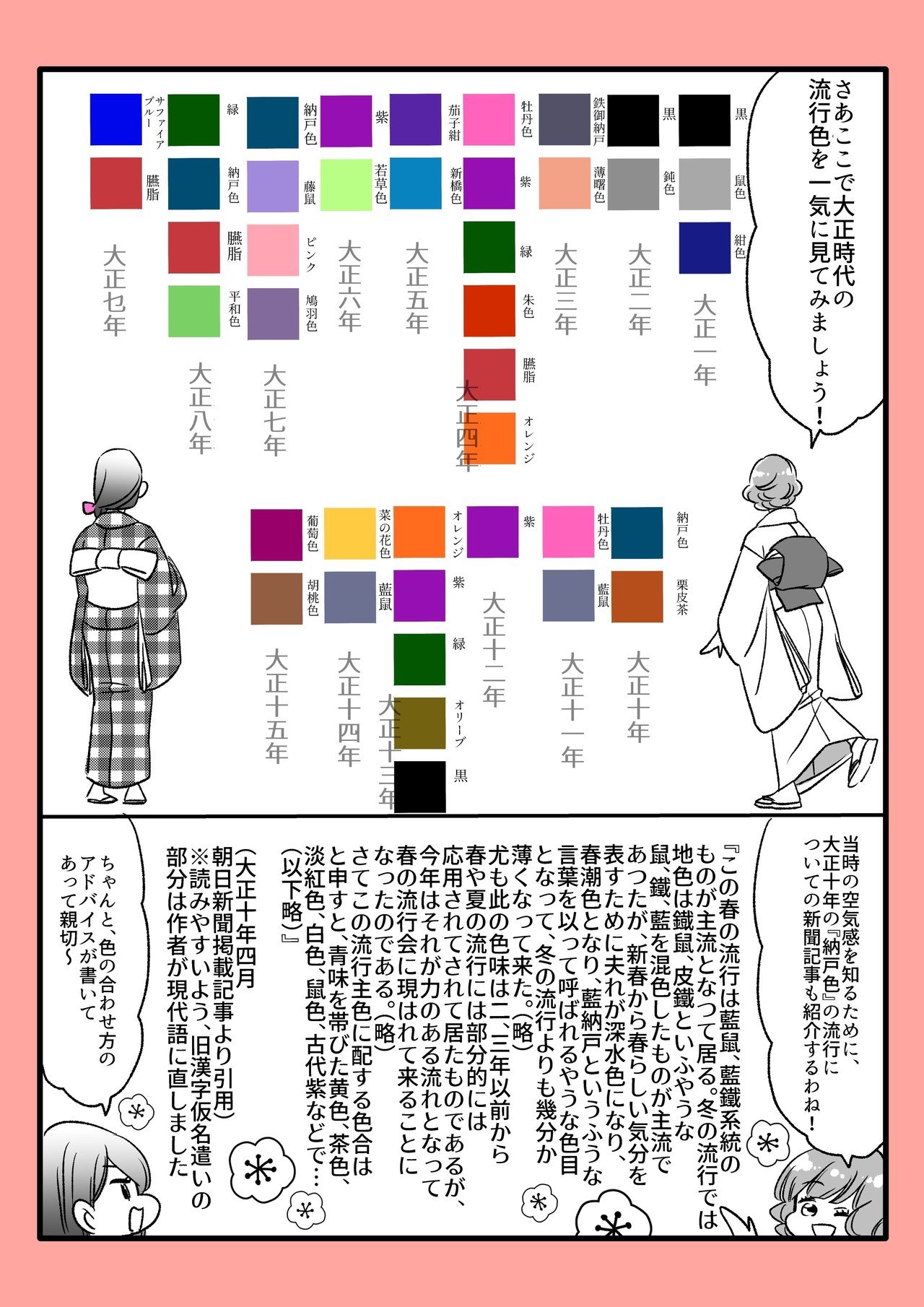 零れ話 大正時代の 流行色 について更に詳しく調べたよ 伊田チヨ子 Note 零れ話 大正時代の 流行色 について更に詳しく調べたよ 伊田チヨ子 Note