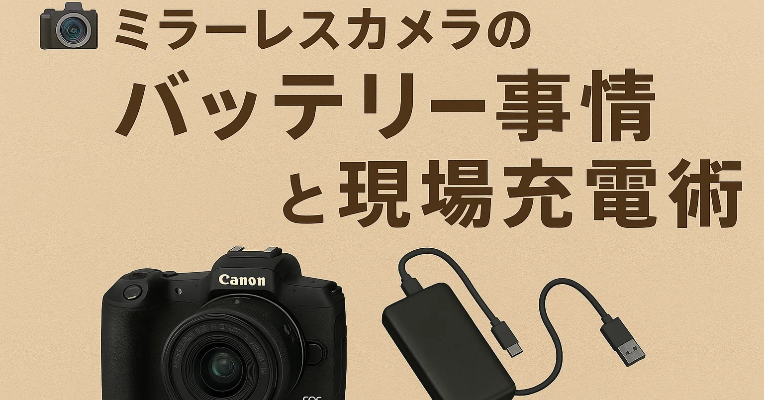 Canon EOS ホワイト ミラーレスカメラ 本体レンズ付、バッテリー、充電器 📸ミラーレスカメラのバッテリー事情と現場充電術｜井上写真店 INOUE PHOTO