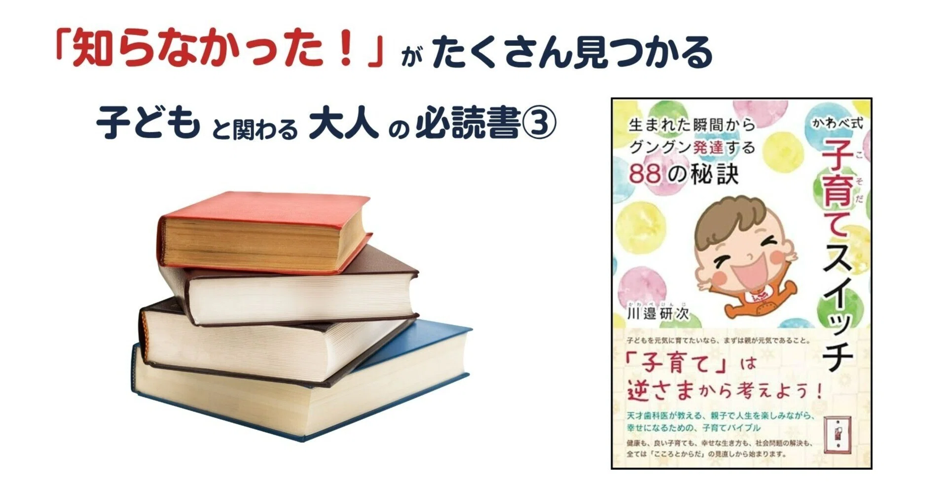 知らなかった！」がたくさん見つかる 子どもと関わる大人の必読書③