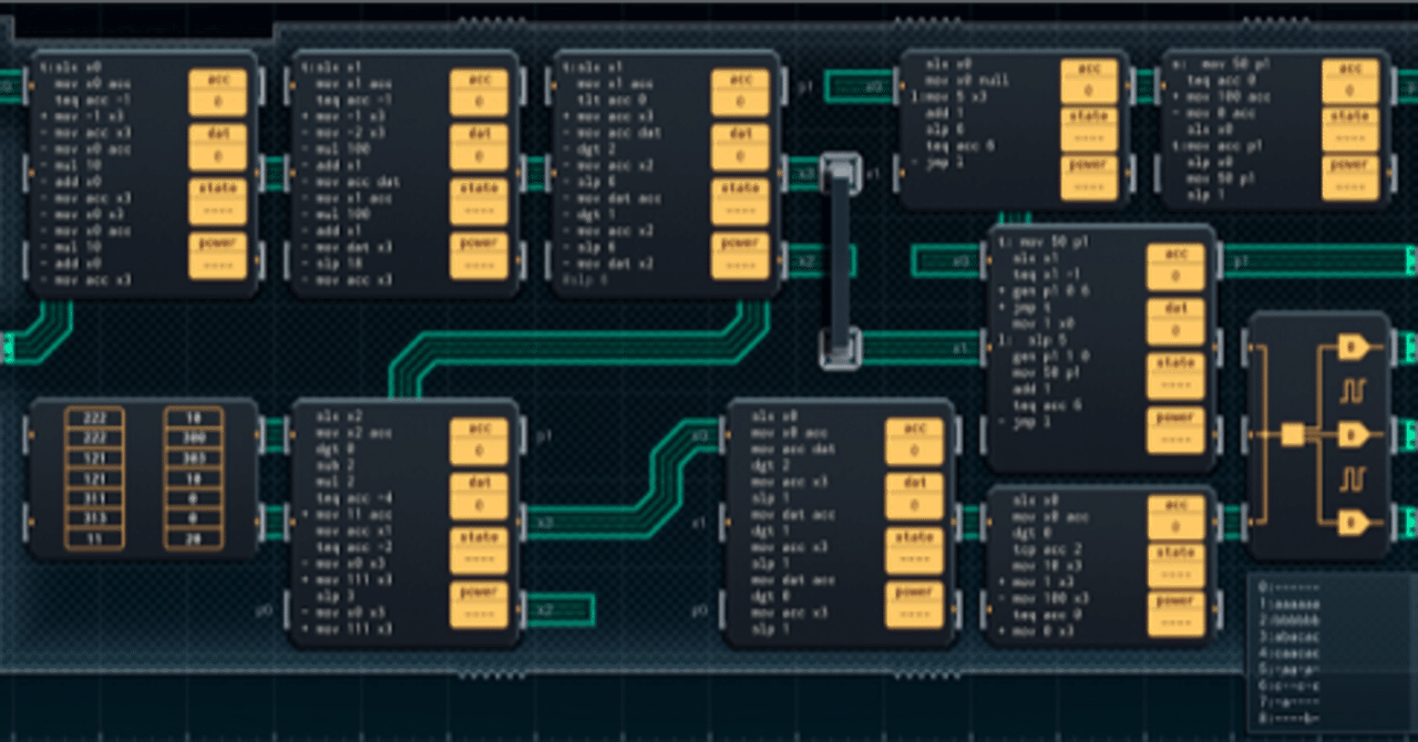 SHENZHEN I/O」 仕様・個人的テクニック等まとめ｜ズボラン