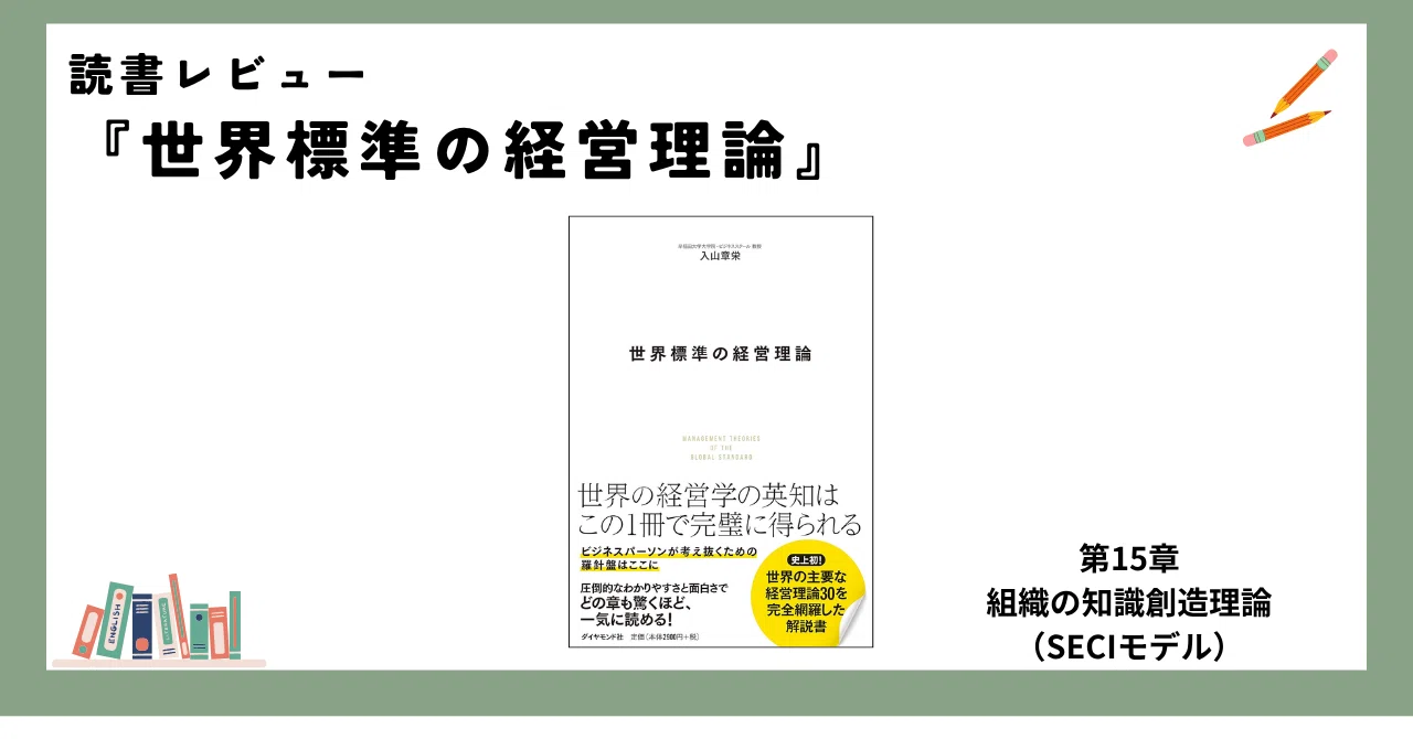 知的生命情報概論 世界的に超有名な”知の創造理論「SECIモデル」”を徹底解説します