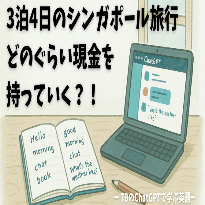 ChatGPT旅 ＃39 結局、シンガポール旅行3泊4日で、いくら現金を持っていこう？｜TB｜AI×英語×旅