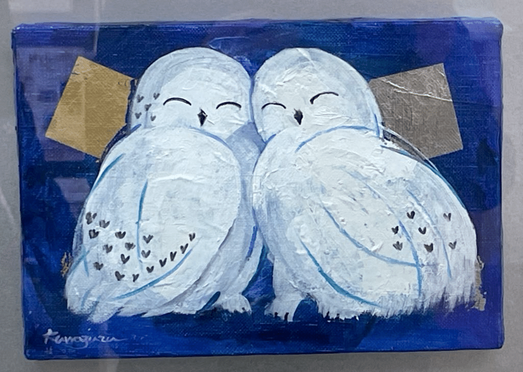 送料無料，高品質 森の賢者 幸運の白フクロウ 開運アート 風水 開運 梟