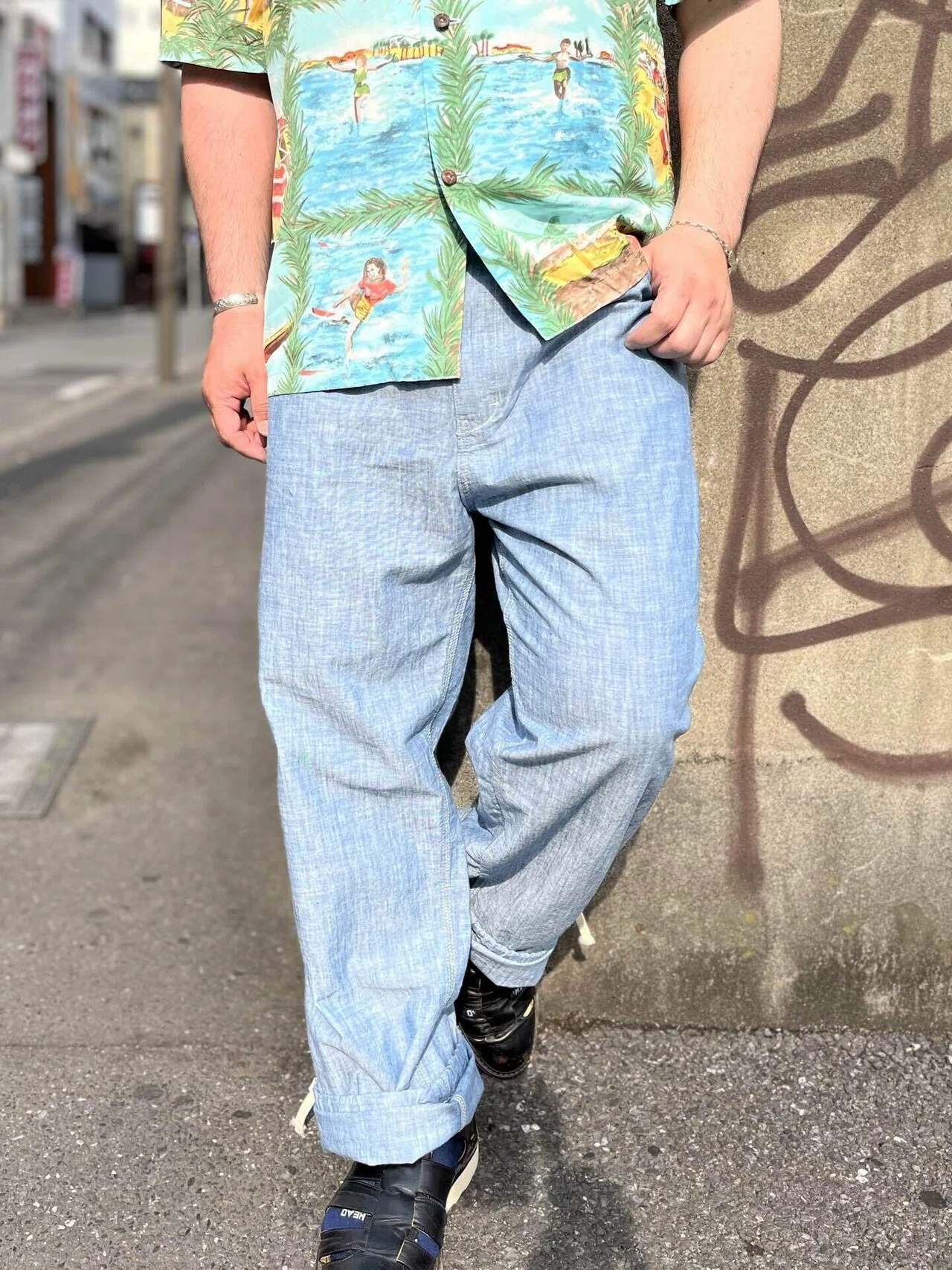 フラットヘッドシャンブレーワーク半袖シャツ&リラックスパンツセット FLAT HEAD 高崎店】暑い夏にも快適フルレングス｜THE FLAT HEAD