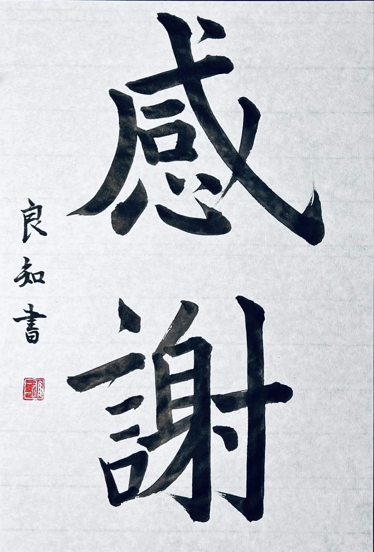 🖌️書道特訓!感謝とか6.13!٩(๑ ᴗ ๑)۶|良知(Ryouchi)