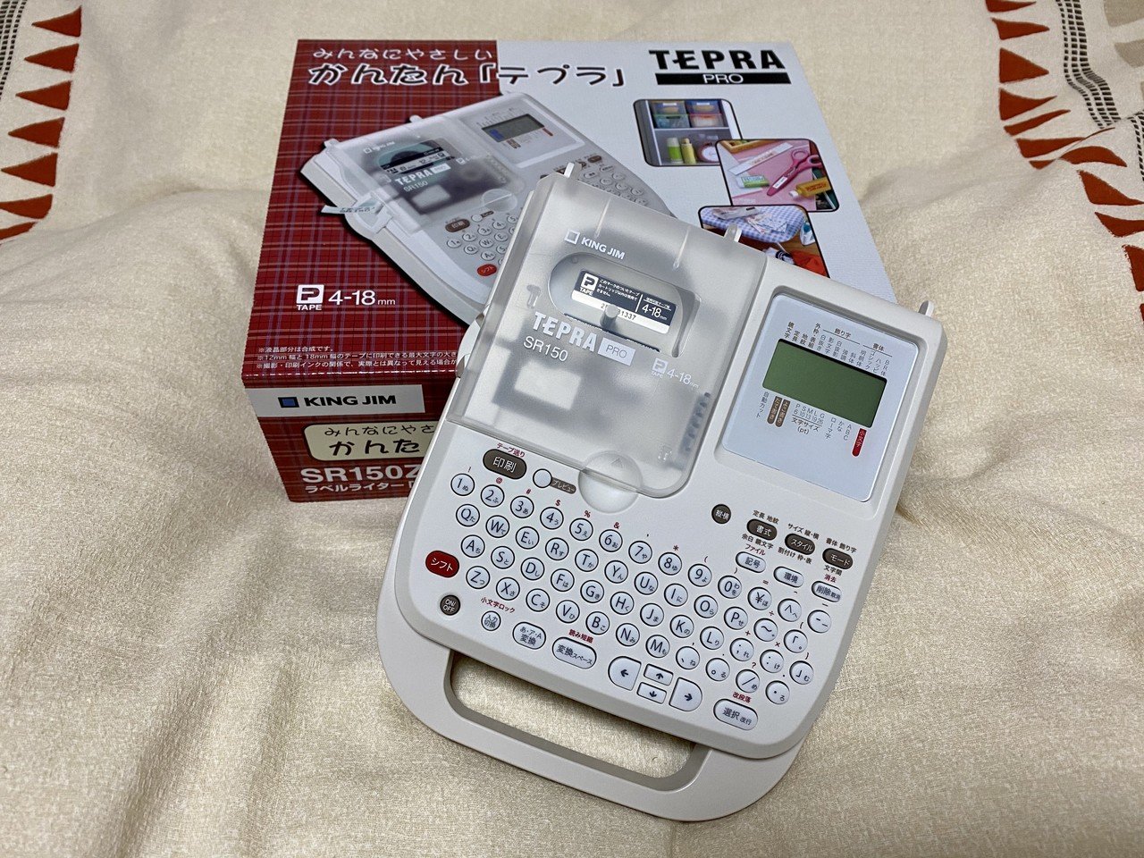 KING JIM 薄暗い テプラPRO SR150 テープ付き KING JIM 薄暗い テプラPRO SR150 テープ付き