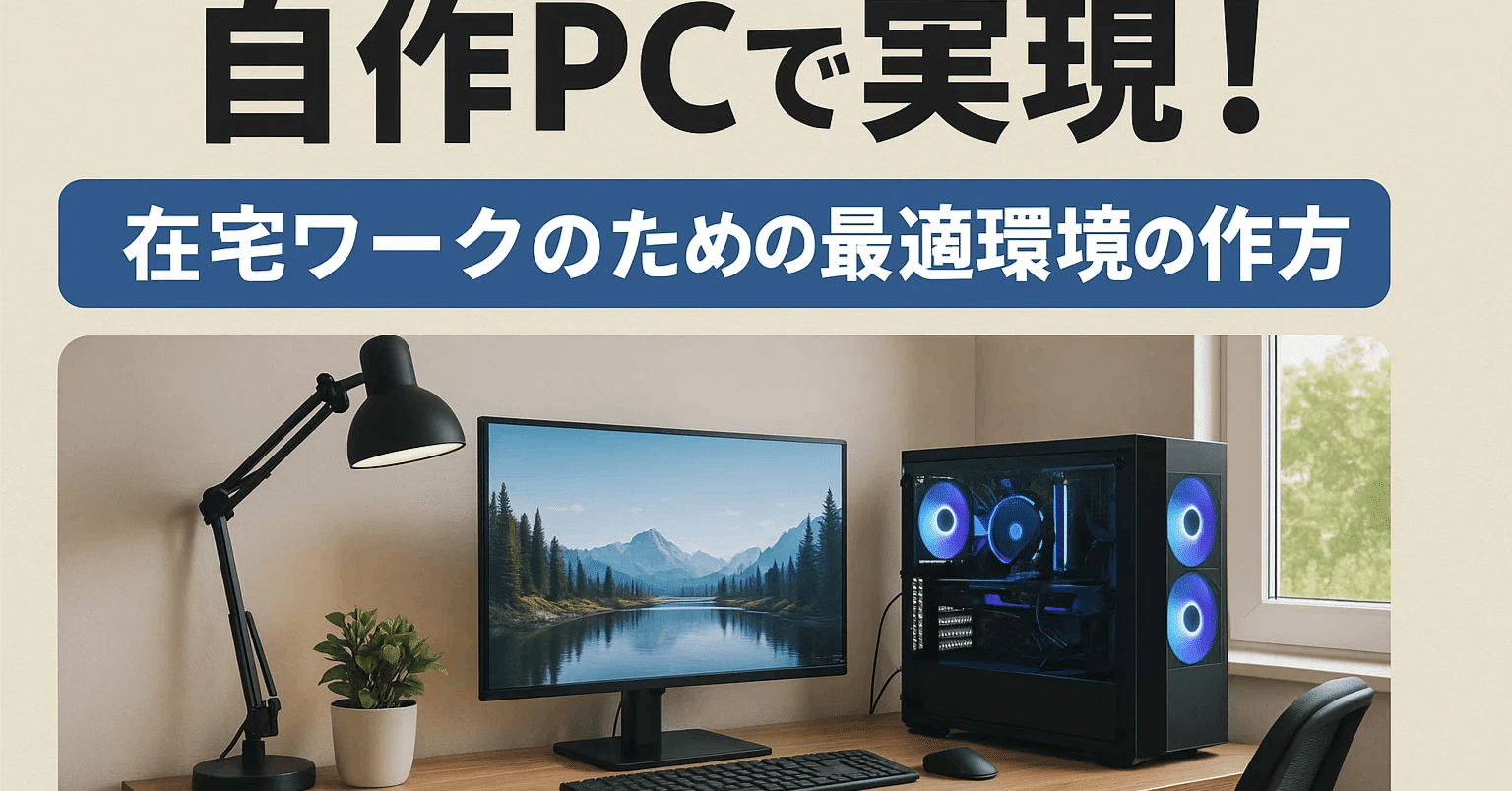 自作PCで実現！在宅ワークのための最適環境の作り方｜PCラボCOZY PC