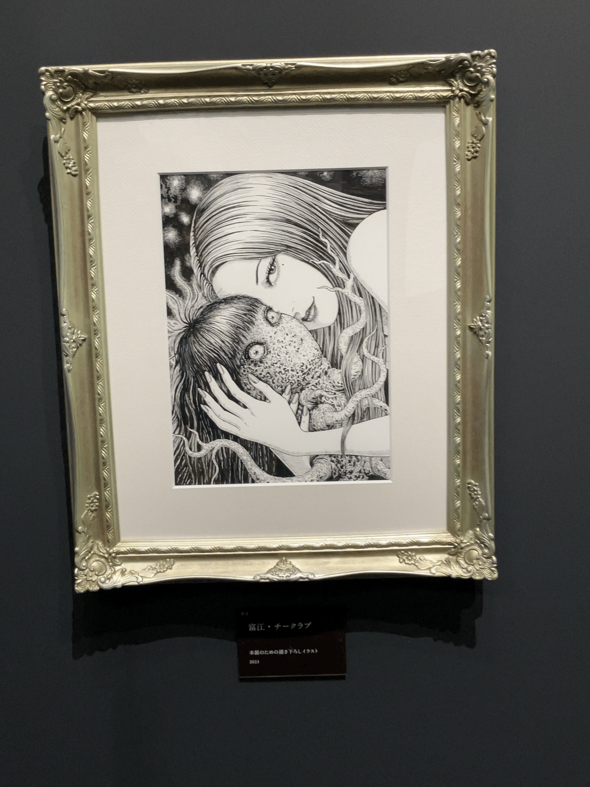伊藤潤二展 誘惑 複製原画 富江・チークラブ 額装済み 伊藤潤二展 複製原画 富江・チークラブ 新品 誘惑 グッズ