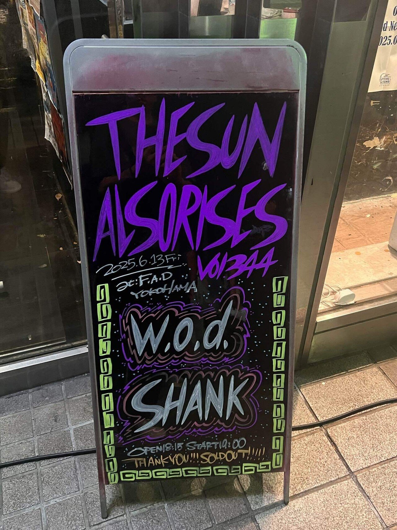 SHANK/w.o.d. (2025.06.13) at 横浜 F.A.D YOKOHAMA / 