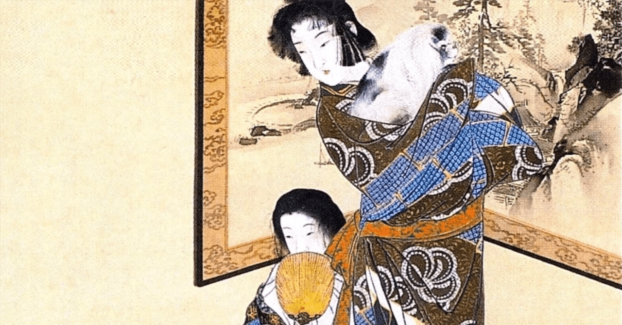 今日の一枚）女性日本画家-河鍋暁翠の美人画「寛永時代美人図