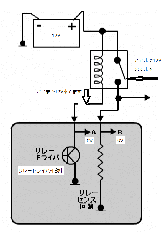 リレーコントロール断線