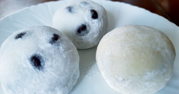 材料4つ】レンジで2分！混ぜて容器に入れるだけ。包まない大福の
