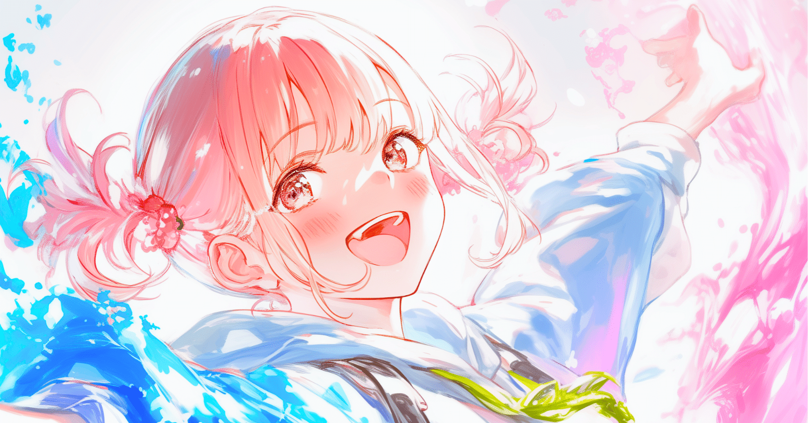 この瞬間を染め上げて【AIイラスト＋4コマ漫画】｜Alpaka