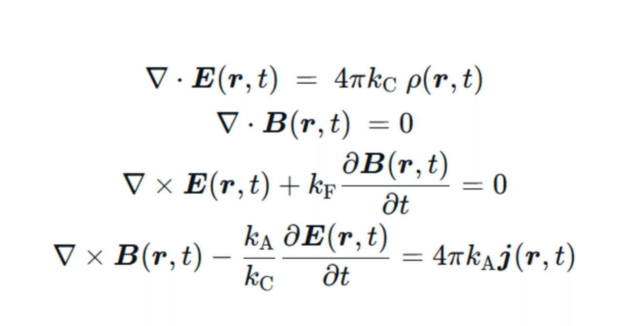 Maxwell方程式と単位系｜葵