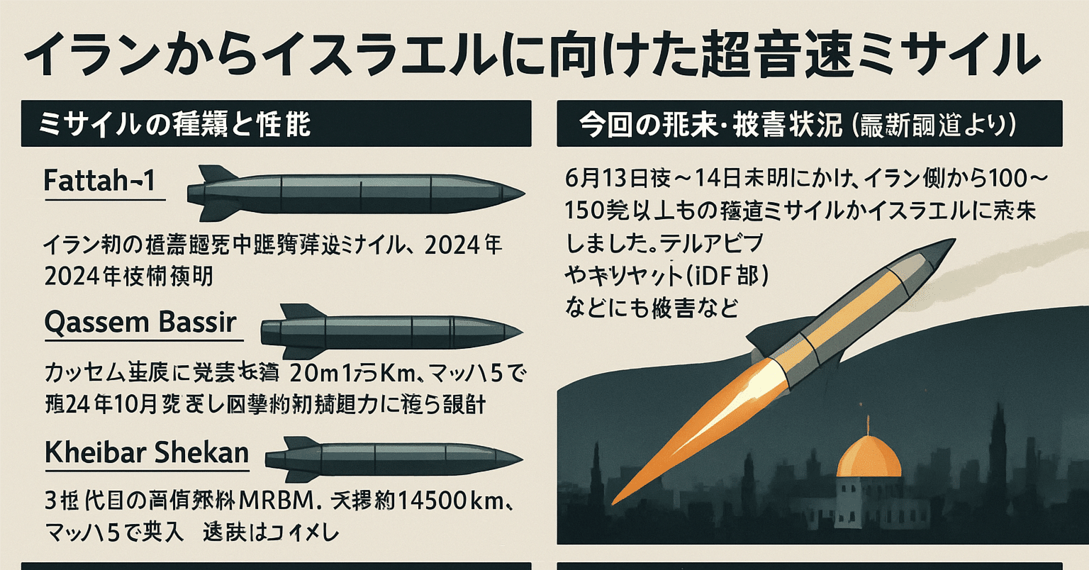 高超音速ミサイルとは？イランの攻撃能力を解説｜10works