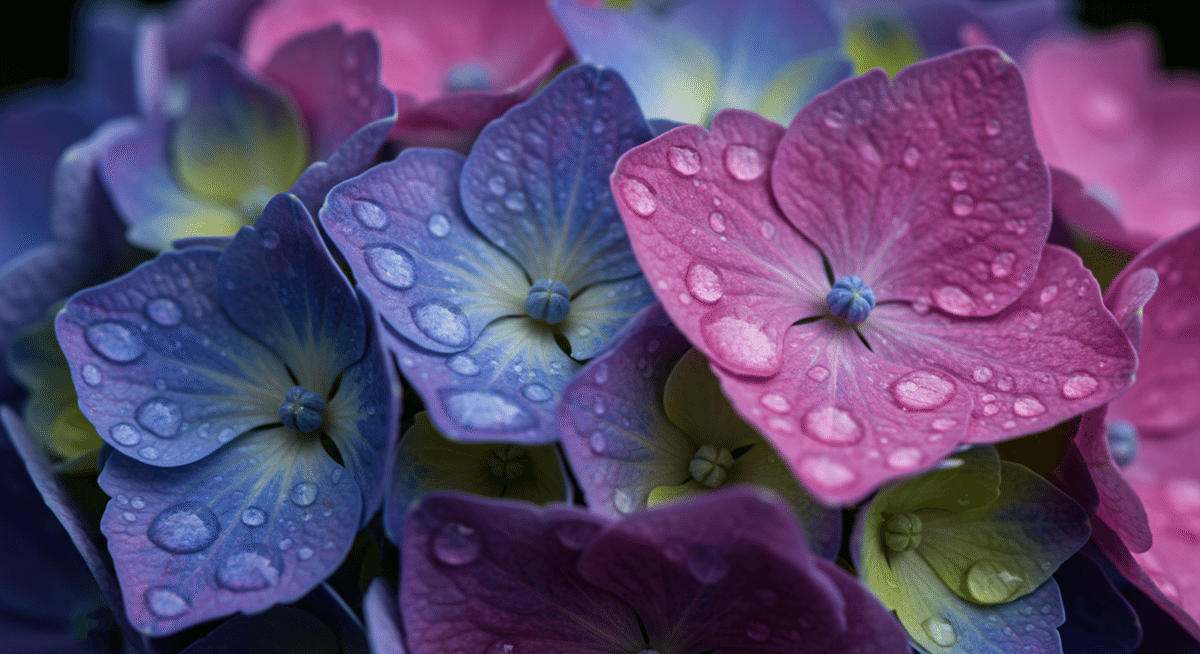 画像生成AI】虹と紫陽花と◯◯｜蟒蛇 来都（うわばみ らいと）