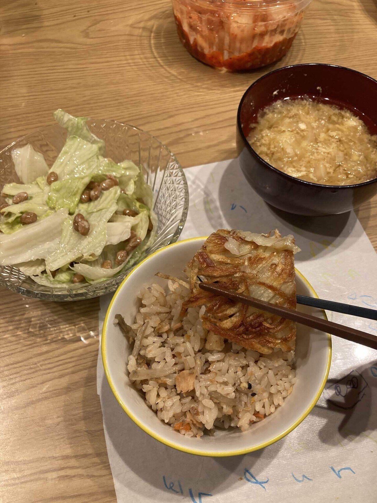 しゃけごはん ナナオキ飯に触発されて、シャケ炊き込みご飯！ ご飯がメイン