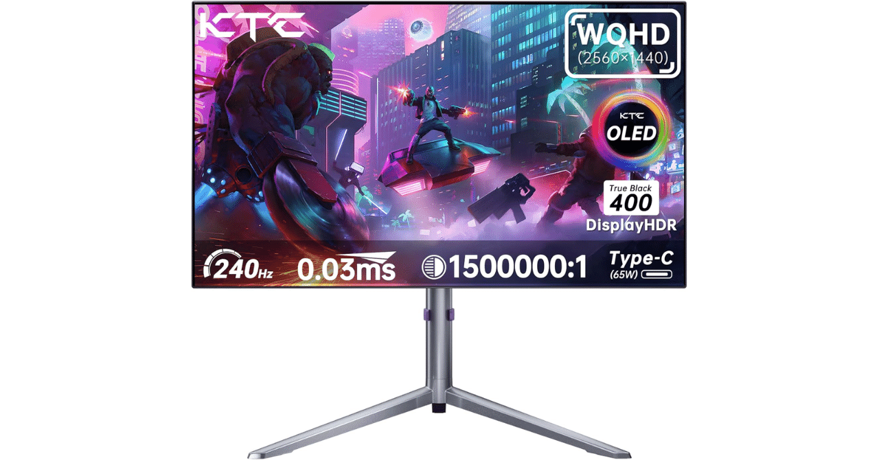 KTC 27インチ 有機EL ゲーミングモニター 2560×1440 240Hz Amazon.com: KTC 27'' 280Hz 240Hz Gaming Monitor 1ms GTG 350nits