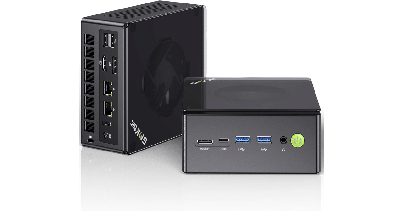 GMKtec Mini PC Ryzen 7 8845HS 32GB RAM 1TB SSD NucBox K8