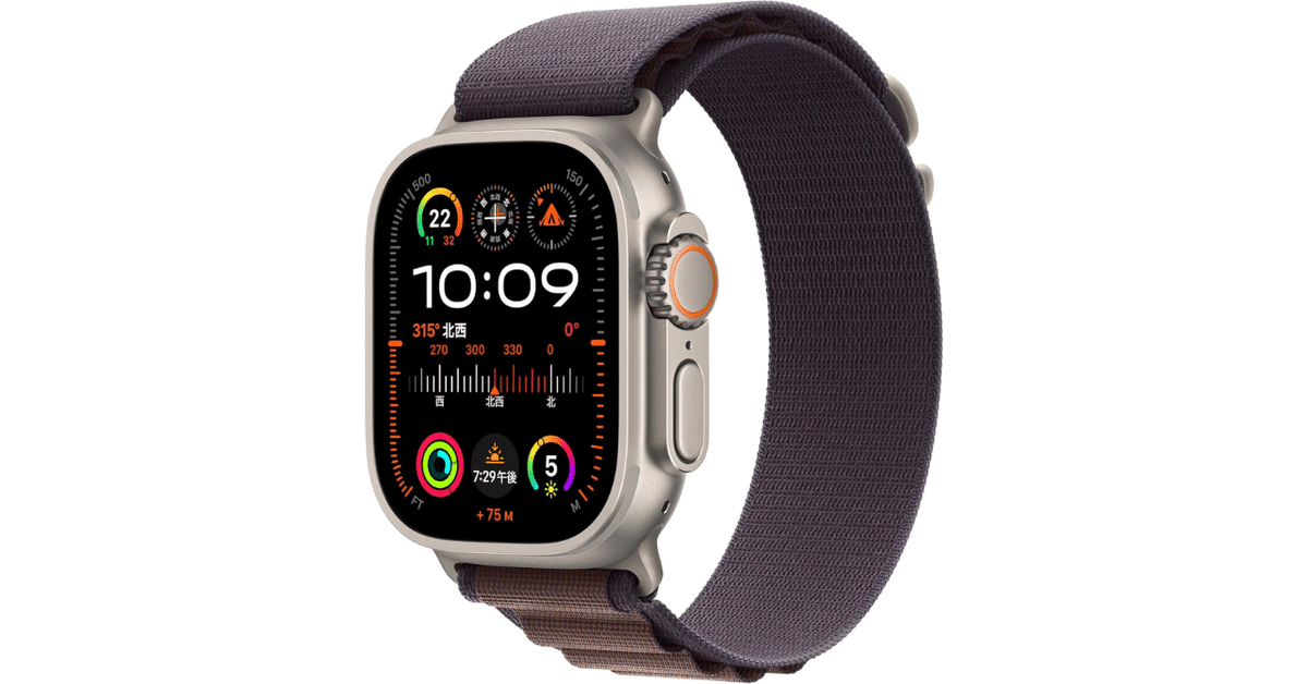 美品純正⭐︎Apple Watch アルパインループ　インディゴM 価格.com - 『手首175mmでバンドはLサイズ。Mサイズにしておけ