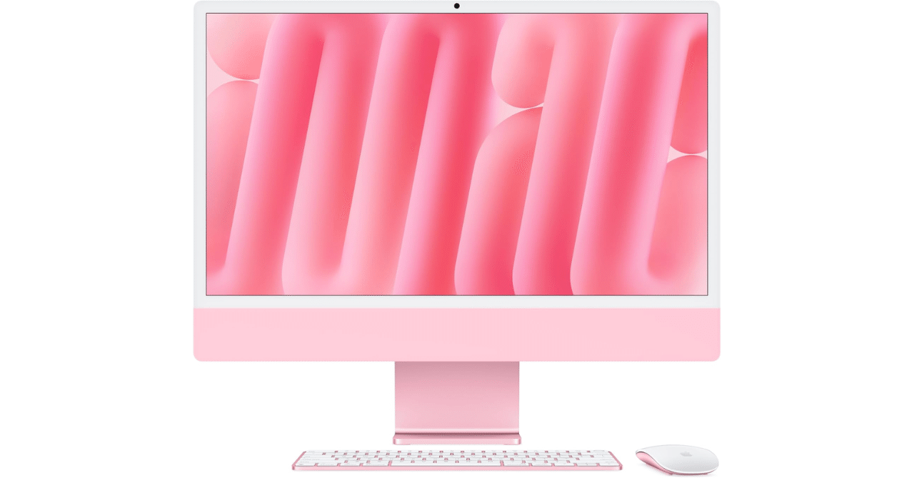 Macデスクトップ Apple 2024MacminiM4 16GB256GB Apple 2024 iMac M4 24インチ ピンク｜GetGadgetGot