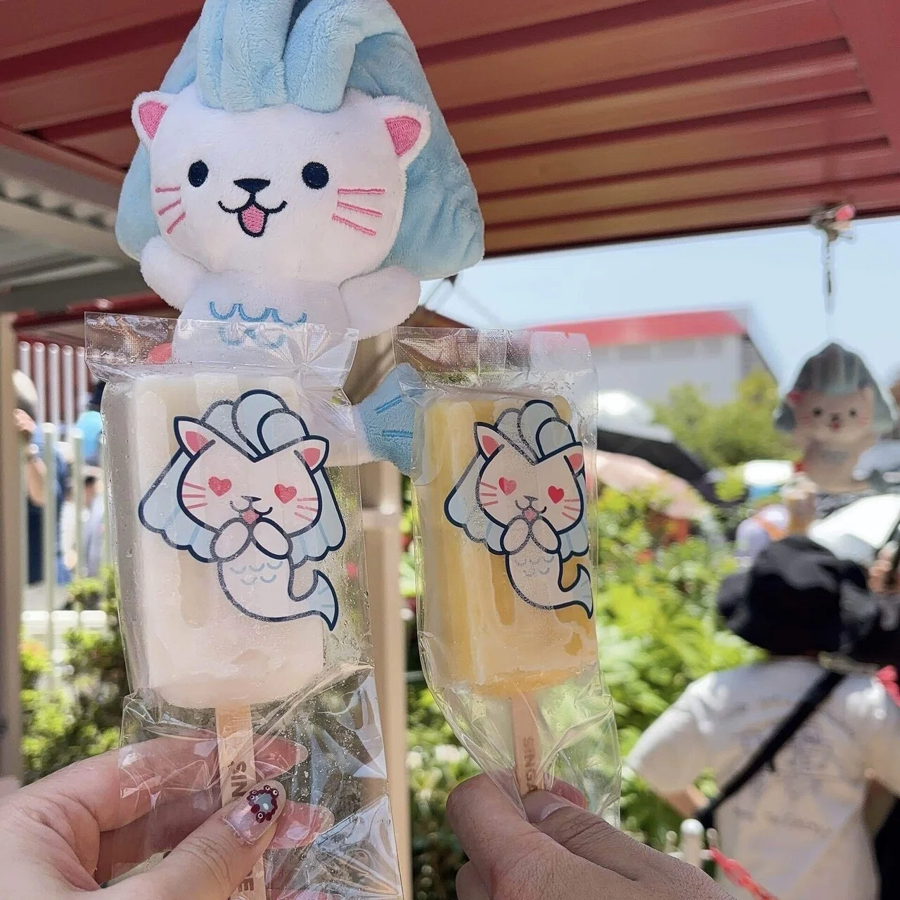 ホワイトアイスキャンディー彫刻 これからいく人参考にしてね】万博で食べたもの個人的レビュー🍖【前編