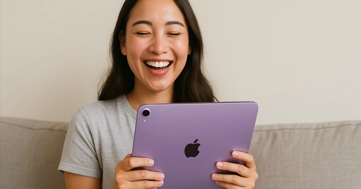 パープル色が魅せる！Apple 11インチiPad Airで広がる無限の可能性