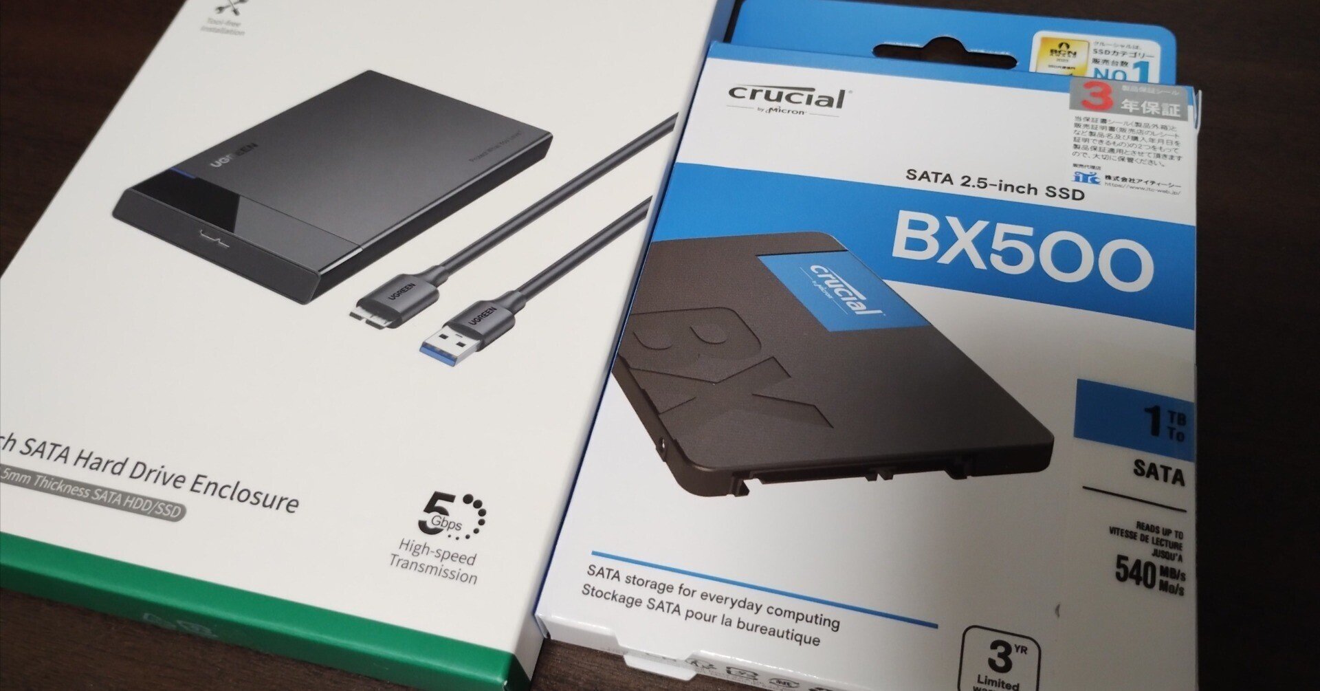 送料込 Crucial SSD 内蔵2.5インチ BX500 240GB 国内正規品 新品未開封