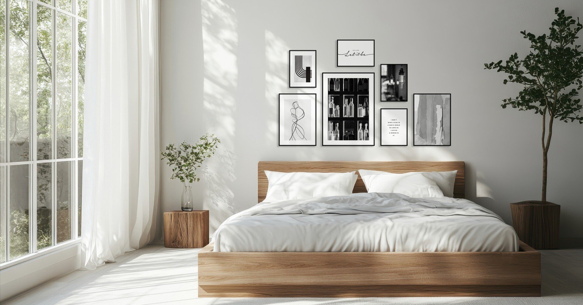 毎朝の目覚めが変わる。アートポスターでホテルみたいな寝室に