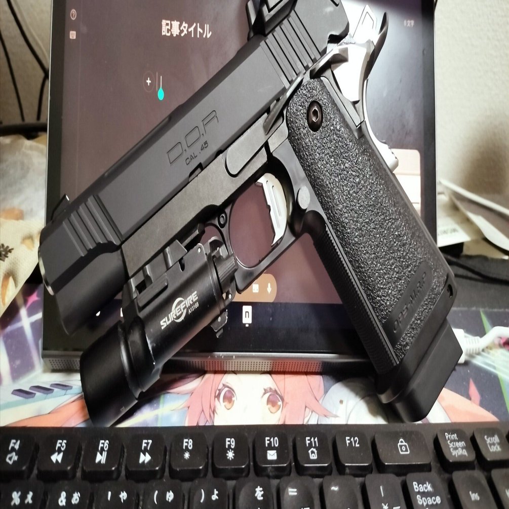 ハイキャパDOR&BLACKHAWKホルスター+マルイマイクロプロサイト｜シア