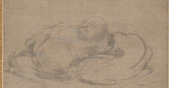 布袋図（伝牧谿筆）──眠り布袋｜ごんべnote