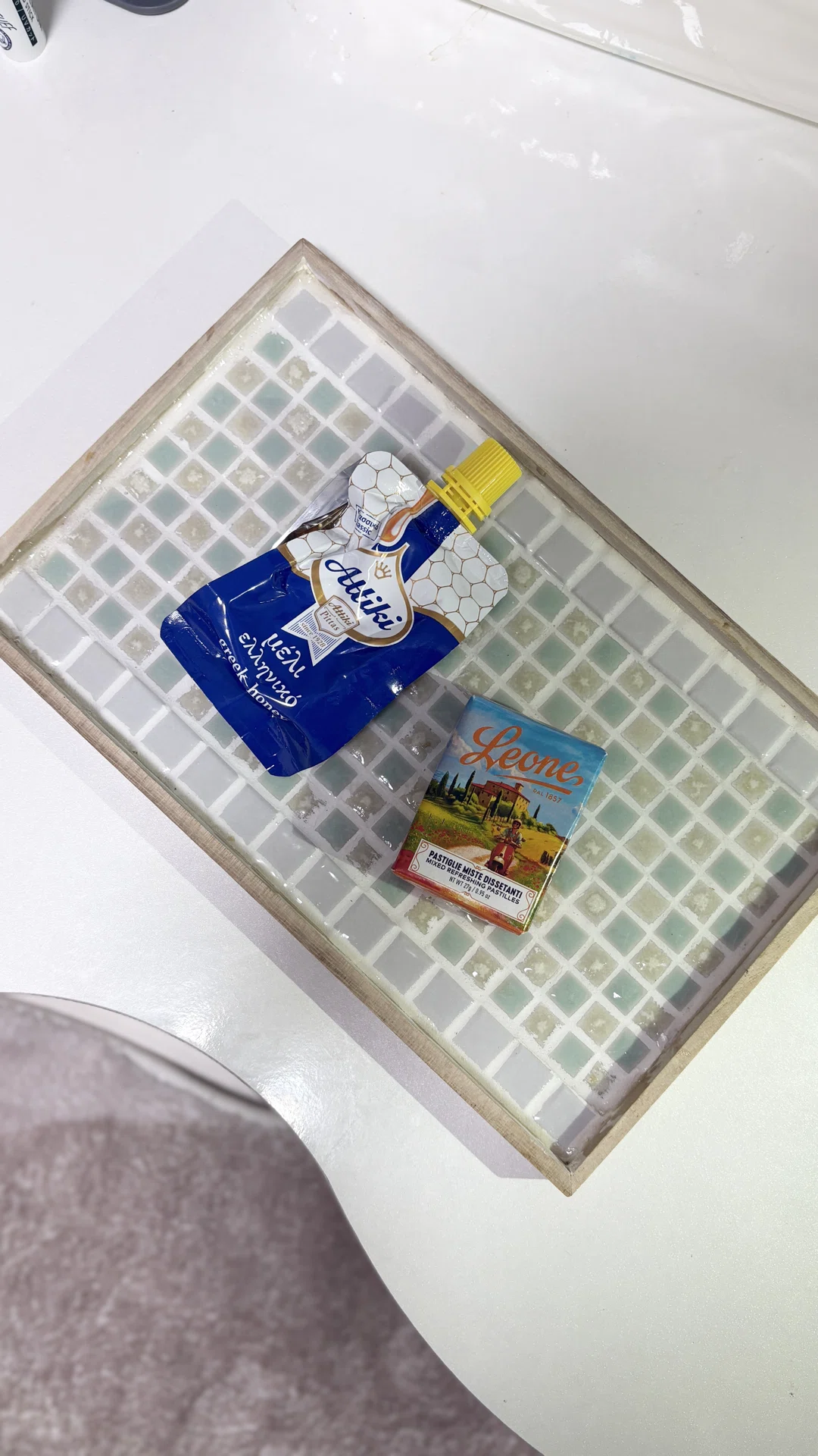 フェリシモ】タイルでカフェトレイ作ったら映えな一品が仕上がった