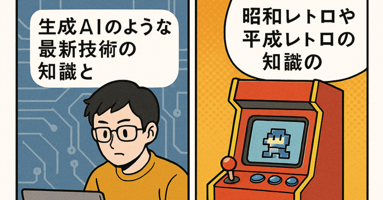 生成AIのような最新技術の知識と、昭和レトロや平成レトロの知識