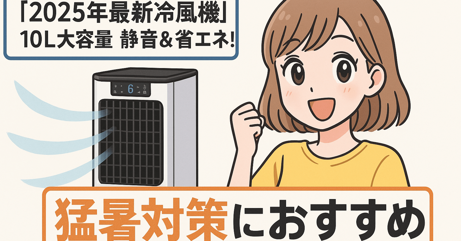 2025年最新冷風機】10L大容量で静音＆省エネ！猛暑対策におすすめの