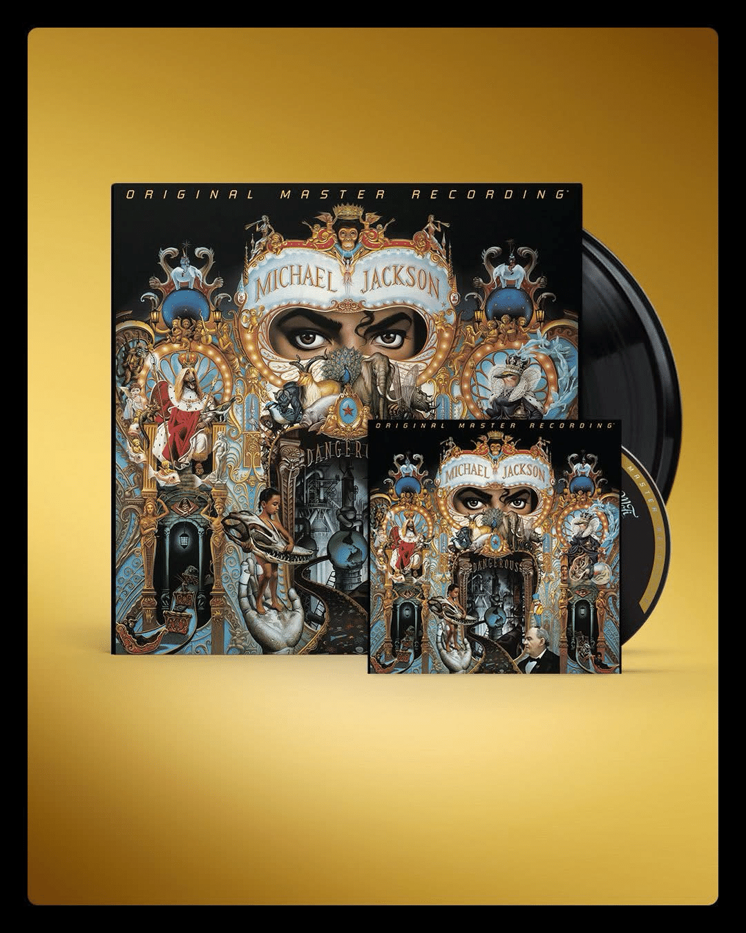 マイケルのモービル版再販シリーズ、次はDangerousが決定しました。2LP