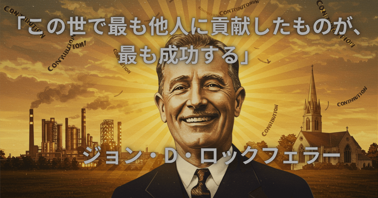 金持ちになりたい？だったら“いいヤツ”になれ。」〜ロックフェラー先生が教えてくれた超意外な成功の公式〜｜カリブ｜偉人の名言を楽しく紹介する人