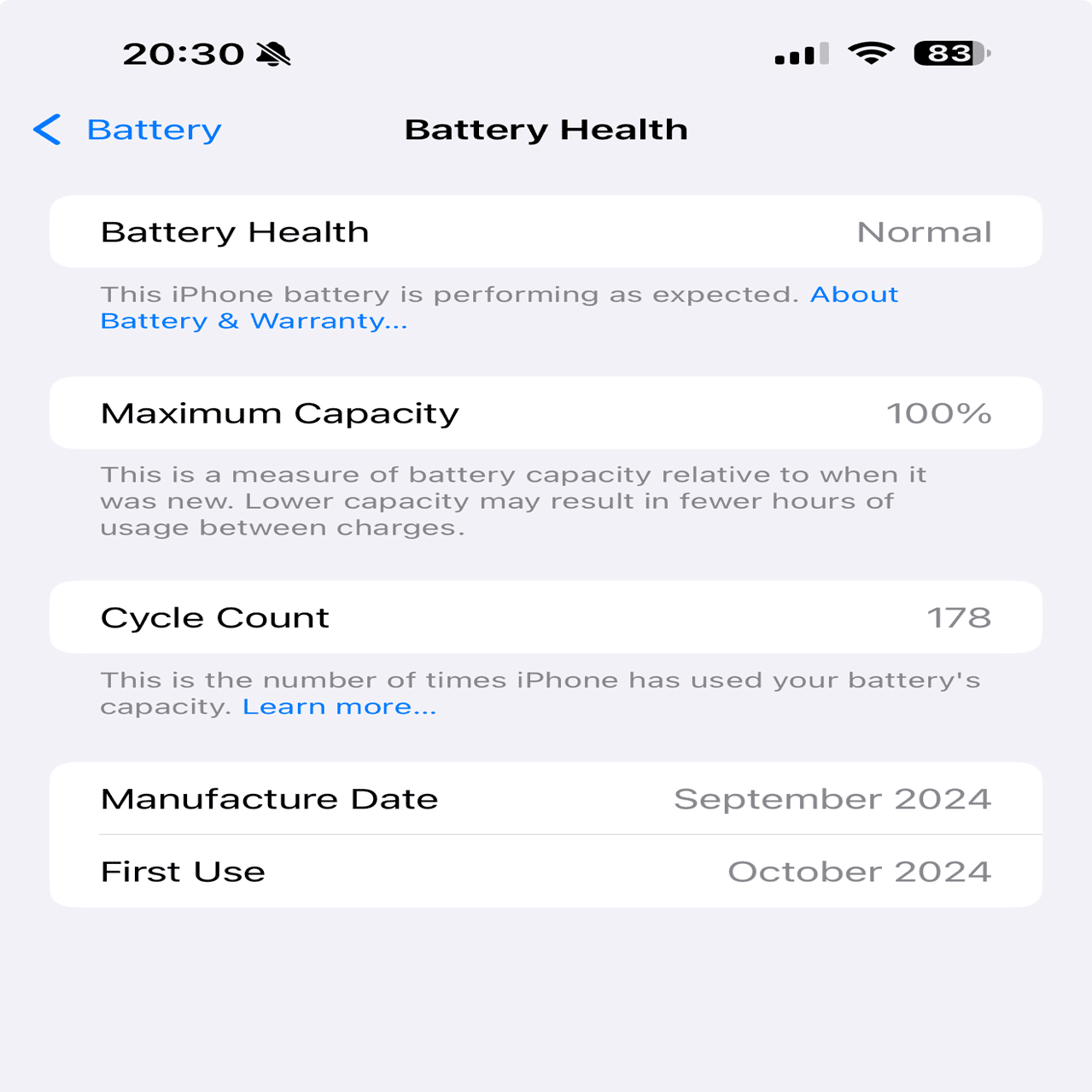 8ヶ月使ったiPhone 16 Pro MAXのバッテリー容量とバッテリー寿命を