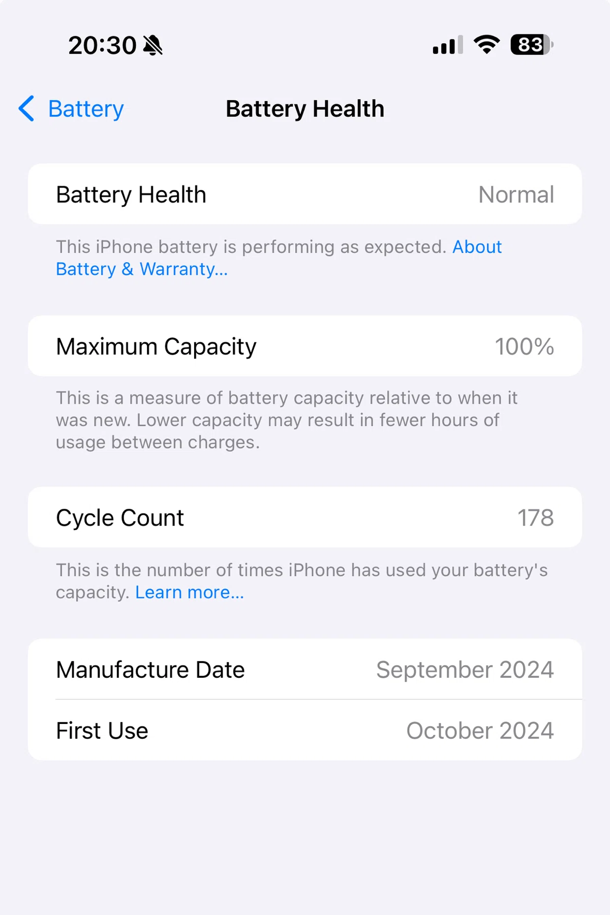 8ヶ月使ったiPhone 16 Pro MAXのバッテリー容量とバッテリー寿命を
